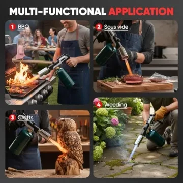 Saker Propane Torch Gun Plus 2026 Portable High Heat Culinary Torch