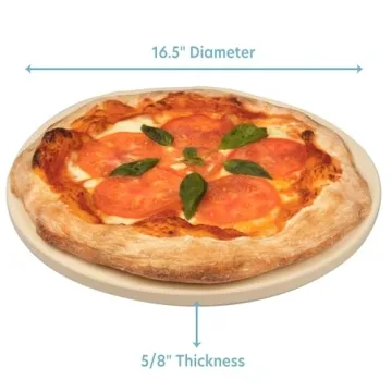 XL 16.5" Pizza Stone - Professional Grade for Ovens & Grills