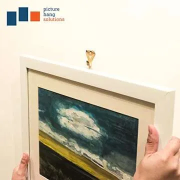 Heavy Picture Hangers 50 lbs - 20 Pack - Picture Hangers for Plaster Walls - Frame Hanging Hooks