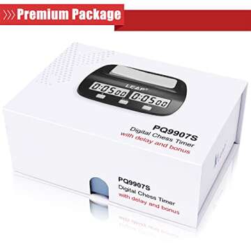 LEAP Chess Clock Digital Timer - Perfect for Board Games and Tournaments