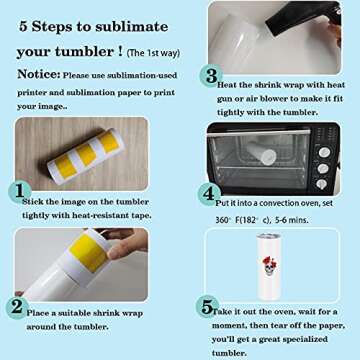 20 Oz Glow in the Dark Sublimation Tumblers Set