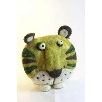 Woolbuddy Needle Felting Wool, Natural Handmade Wool Roving, 6 Vibrant Colors with Instructions (Wool Bag Spring)