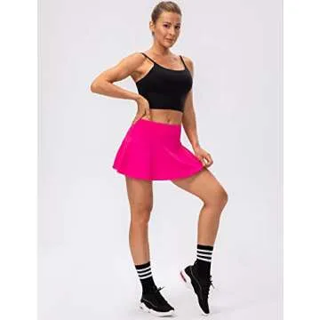 Lavento Women's Longline Sports Bras Yoga Cami Tank Top with Built in Bra (Black, Medium)