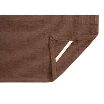 ACCENTHOME 100% Cotton Waffle Weave Kitchen Towel Set of 4 Super Soft Absorbent Tea Towels | Durable Cleaning Dish Cloths Perfect for Mess & Quick Drying Dishes Rags 18x26 inches in Beige & Brown