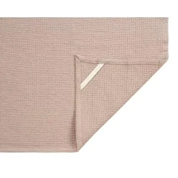 ACCENTHOME 100% Cotton Waffle Weave Kitchen Towel Set of 4 Super Soft Absorbent Tea Towels | Durable Cleaning Dish Cloths Perfect for Mess & Quick Drying Dishes Rags 18x26 inches in Beige & Brown