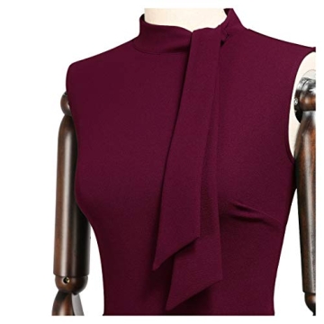 Miusol Retro 1950s Style Half Collar Dress for Women