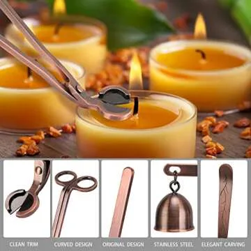 Elegant Candle Accessory Set for Candle Lovers - 3 in 1