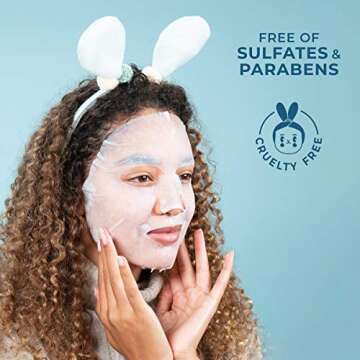 FACETORY K Beauty Face Mask Skin Care - Woah That H2O 2-Step Sheet Mask with Ceramide & Sodium Hyaluronate | Moisturizing, Balancing (5 Pack)