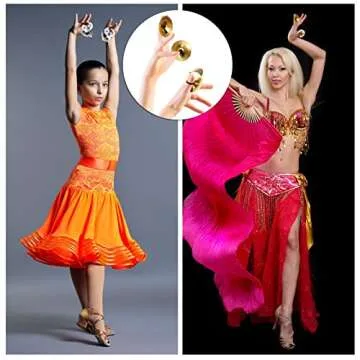 20 Finger Cymbals Set - Ideal for Dance Parties & Gifts