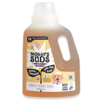 Molly's Suds Baby Liquid Laundry Detergent | Removes Formula, Poop & Spit-Up Stains | Extra Gentle f...