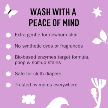 Molly's Suds Baby Liquid Laundry Detergent | Removes Formula, Poop & Spit-Up Stains | Extra Gentle for Infants, Babies, Toddlers (Sweet Baby Shea, 100 Loads)