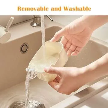 OURIZE Spice Container Masala Dabba Box, Kitchen Storage Organizer with 8 Removable Squares for Masala/Spice/Dry Fruit/Seasonings/Herb (Large), White, HQ110