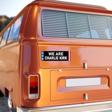 High-Quality We Are Charlie Kirk Sticker 3x9"