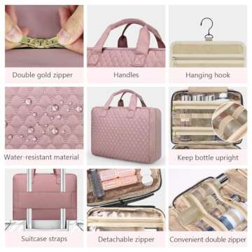 urophylla Travel Toiletry Bag - Organizer for Women