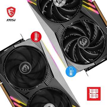 MSI GeForce RTX 4090 Gaming X Trio 24G Gaming Graphics Card - 24GB GDDR6X, 2595 MHz, PCI Express Gen 4, 384-bit, 3X DP v 1.4a, HDMI 2.1a (Supports 4K & 8K HDR)