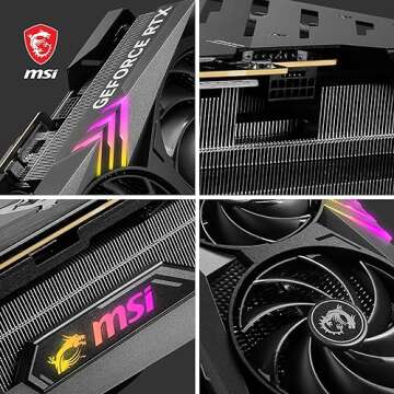 MSI GeForce RTX 4090 Gaming X Trio 24G Gaming Graphics Card - 24GB GDDR6X, 2595 MHz, PCI Express Gen 4, 384-bit, 3X DP v 1.4a, HDMI 2.1a (Supports 4K & 8K HDR)
