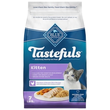 Blue Buffalo Tastefuls Kitten Food Natural Ingredients 7-lb Bag
