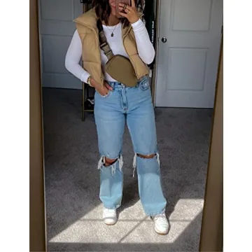 Stylish Athlisan Women's Cropped Puffer Vest for Fall