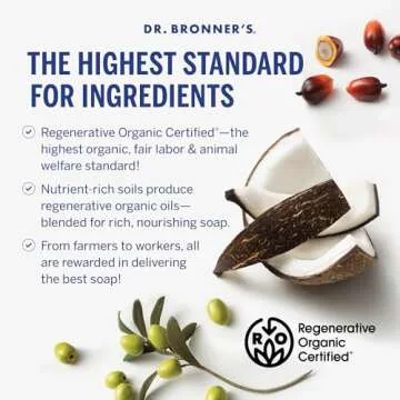 Dr. Bronner's Pure-Castile Bar Soap- Made with Regenerative Organic Oils- For Face, Body, Hair & More- Vegan, All Natural Soap Bar for Men & Women- Variety 3-Pack, Peppermint Lavender, Unscented