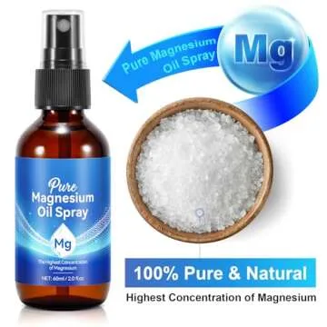 Magnesium Spray 2 Fl Oz - Pure Natural Oil for Sleep & Relaxation