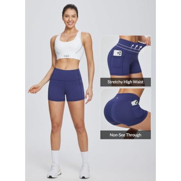 BALEAF Women's Tummy Control Biker Shorts 3"