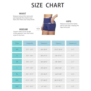 BALEAF Women's Tummy Control Biker Shorts 3"