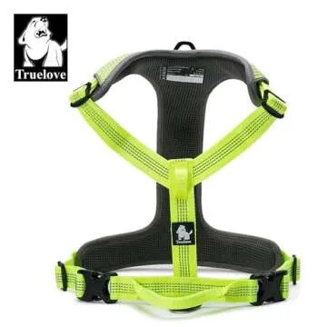 TRUE LOVE Dog Harness Outdoor Adventure II Reflective Vest with 2 Leash Attachments Matching Leash and Collar Available TLH6071