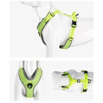 TRUE LOVE Dog Harness Outdoor Adventure II Reflective Vest with 2 Leash Attachments Matching Leash and Collar Available TLH6071