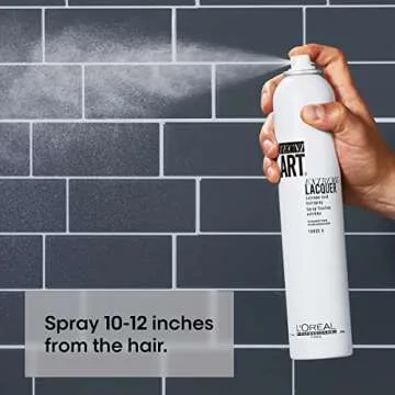 L'Oreal Professionnel Extreme Lacquer - Strong Hold Hairspray For All Hair Types, Anti-Frizz and Shine