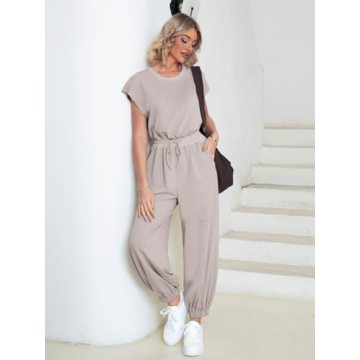 Glamaker Women's Sleeveless Jumpsuit for Summer Style