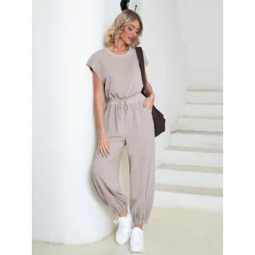 Glamaker Women's Sleeveless Jumpsuit for Summer Style