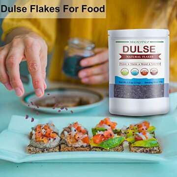 HOLFLYING Natural Dulse Flakes – Pure Sea Vegetables for Flavor