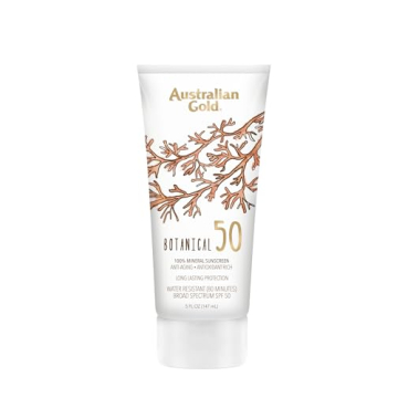 Australian Gold Botanical SPF 50 Mineral Sunscreen Lotion, 5 Ounce