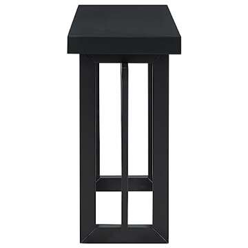 Contemporary Console Table with Industrial Concrete Top