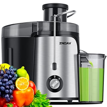 ZNOAV Juicer Machine 600W Powerful Easy to Clean