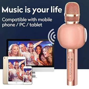 Portable Karaoke Microphone for Kids - Fun & Easy