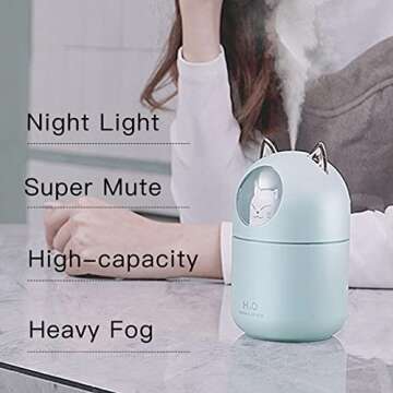 Carrie Joe Cat Humidifier - Adorable Air Moisturizer for All