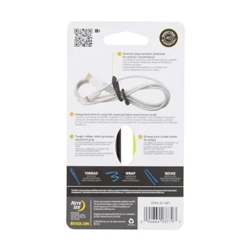 Nite Ize Gear Tie 3-Inch Reusable Cord Organizer, Assorted Colors