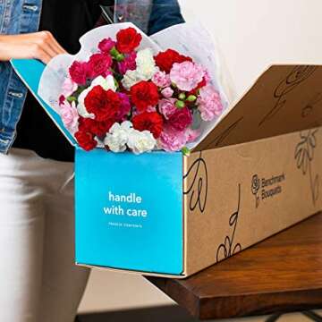 Rainbow Carnations - Brighten Any Occasion with 20 Stems