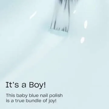 OPI Nail Lacquer It’s a Boy! | Opaque Soft Blue Crème Chip Resistant Nail Polish | Vegan, Fast Drying, Streak Free