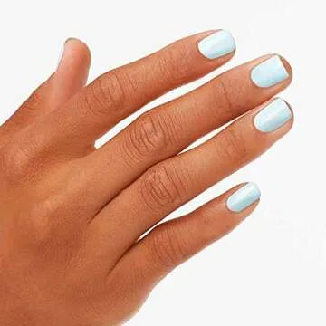 OPI Nail Lacquer It’s a Boy! | Opaque Soft Blue Crème Chip Resistant Nail Polish | Vegan, Fast Drying, Streak Free