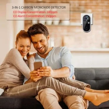 Portable 3-in-1 CO Detector for Home Travel Safety