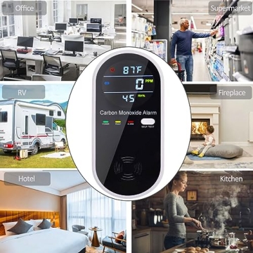 Portable 3-in-1 CO Detector for Home Travel Safety