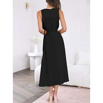 ANRABESS Women's Modern/Fitted, Black, X-Large