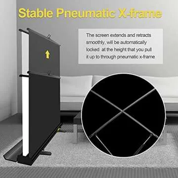 EMART Collapsible Chromakey Panel, 2-in-1 Black White Screen Backdrop, Portable Photography Background with Auto-Locking Frame for Photo Studio Video Live Streaming Photoshoot Zoom Gaming