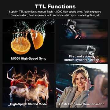 Godox V860II-S High-Speed Sync GN60 1/8000 2.4G TTL Li-ion Battery Camera Flash Speedlite Light Compatible for Sony Camera & USB LED