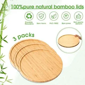 3 Pcs Bamboo Serving Tray Round Bamboo Tray Round Wood Plates Wooden Serving Platter Charcuterie Serving Board with Rim for Kitchen Counter Home Dinning Coffee Table Fruit Bread Plant Pot (11.8 Inch)