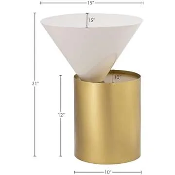 Meridian Furniture Damon Modern Round End Table