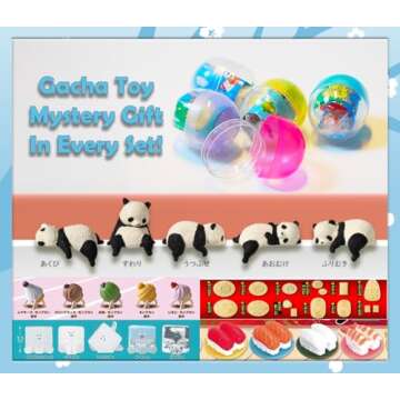 Sakura Box Japanese Candy & Snacks Dagashi Set & Pamphlet 50 Pieces Japanese Food Gift Box