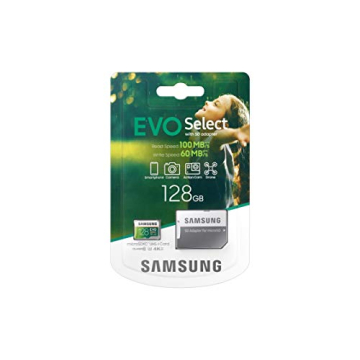 SAMSUNG EVO Select 128GB MicroSDXC Memory Card With Adapter